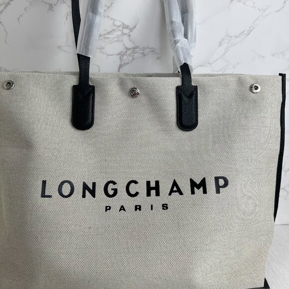 NWT Longchamp Essential Toile Large Canvas Tote bag - Picture 4 of 10